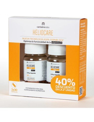 HELIOCARE PACK DUPLO 360º D PLUS CAPS