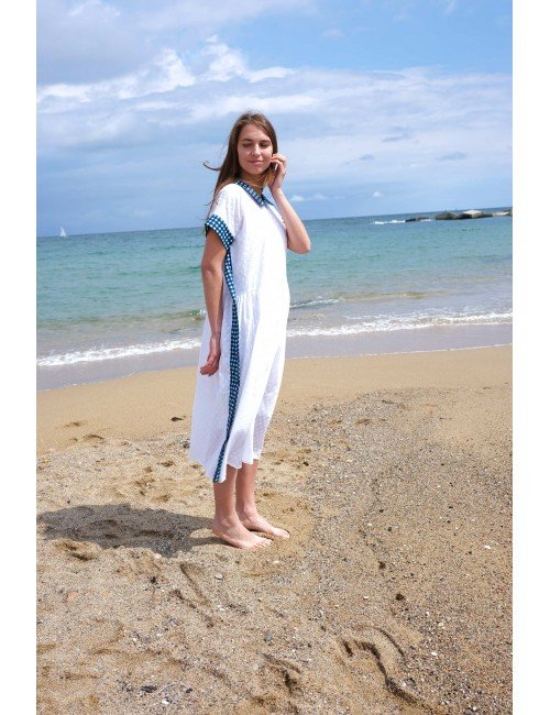 VESTIDO BAMBY BLANCO CON FORRO